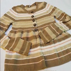 Free People Striped Sweater Cardigan